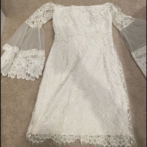White lace dress